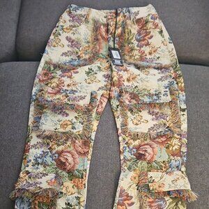 Rockstar Tapestry stacked pants size small
